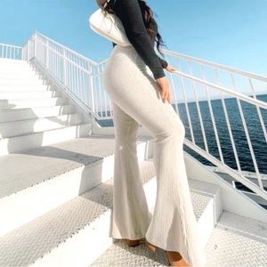 Aerie Groove-On Velour High Waisted Flare Pant